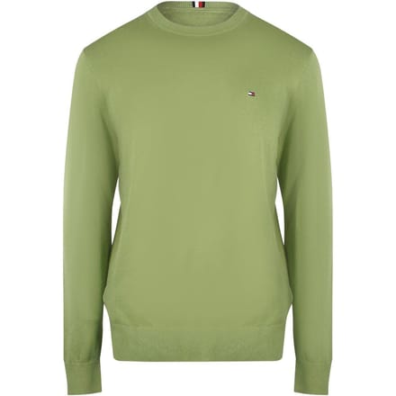 Tommy Hilfiger Heren Faded Crew Neck Sweatshirt (Olijfgroen)