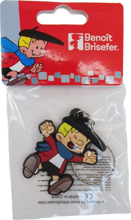 Steven Sterk - Stripfiguur Sleutelhanger - Benoit Briser - Flexibel rubber - eenzijdig bedrukt - 5 cm