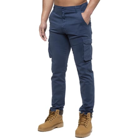 Enzo | Heren Cargo Broek - Blauw