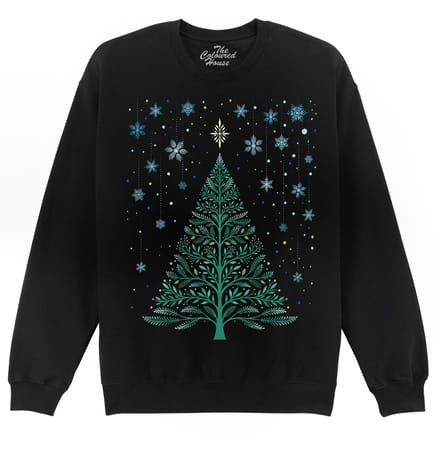 Kerstboom Christmas Night Snowy Tree The Coloured House Sweater S