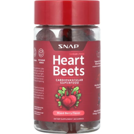 Snap Supplements, hartslag, gemengde bessen, 60 gummies