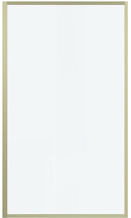 Vente-unique Gouden badscherm - 70 x 140 cm - Gehard glas - BRADENTON