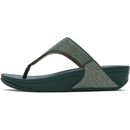 FitFlop Lulu Shimmerglitz Toe-Post Sandals Dames Sandalen - Deep Ocean