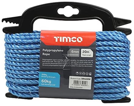 Polypropyleen Touw 6 mm x 20 m voor Algemeen Gebruik - Waterdicht en Sterk