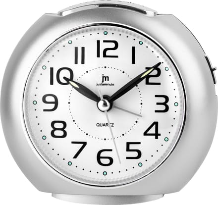 Just a Minute | Wekker | Zilver | Stil uurwerk