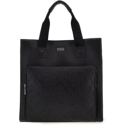 GUESS schoudertas met laptopvak Boston Tote Black zwart