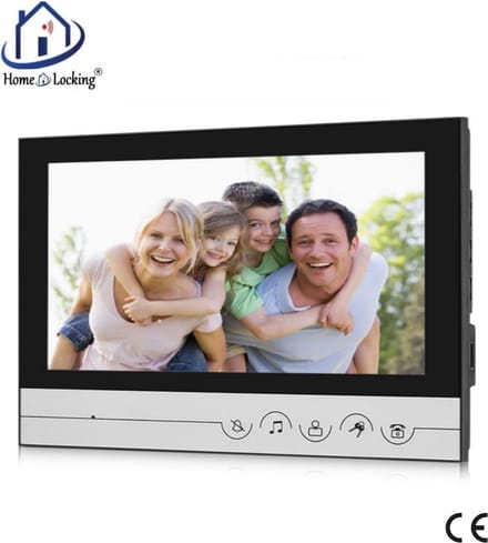 Home-Locking binnen bedieningspaneel 9" voor deur videofoon 4 draads.DT-1114