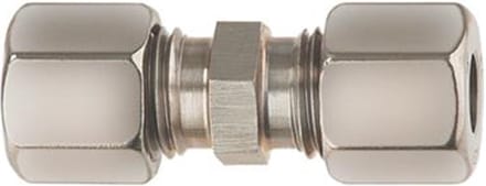 Gimeg rechte knelkoppeling 10 mm X 10 mm staal