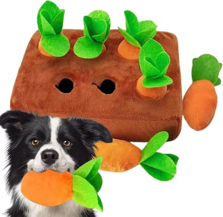 Snuffelmat Hond - Interactief Speelgoed - Neuswerk Training - Wortel Ontwerp - 24 x 18 x 6 cm - Niet gespecificeerd