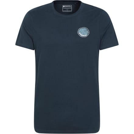 Mountain Warehouse Heren Inverness Tree Ring Organic T-Shirt (Donkerblauw)