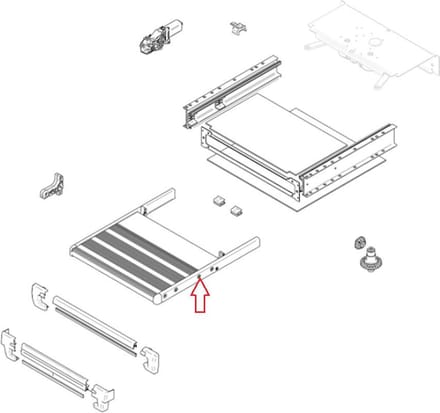 Thule Slide-Out 550 Footboard Compleet 2012