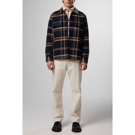 NN.07 Wilas 5001 Navy Check Größe: M | Casual hemden Outlet | Herren | Blau