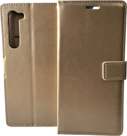 Portemonnee Book Case Hoesje Geschikt voor: Motorola Edge -  goud