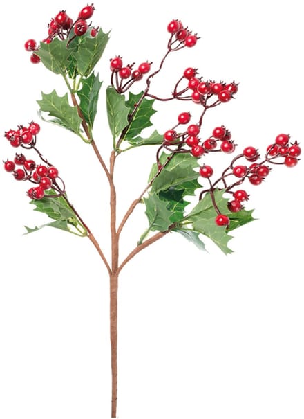HOGEWONING BV - Hulsttak met bessen 48 cm kerstdecoratie