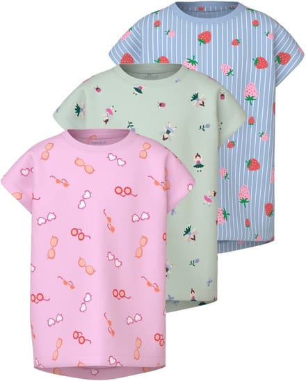 NAME IT - NMFVIGGA 3P CAPSL TOP - Meisjes - T-shirts