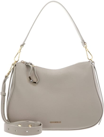 COCCINELLE Leren schoudertas Nory Shoulderbag Eucalipto Lichtgrijs