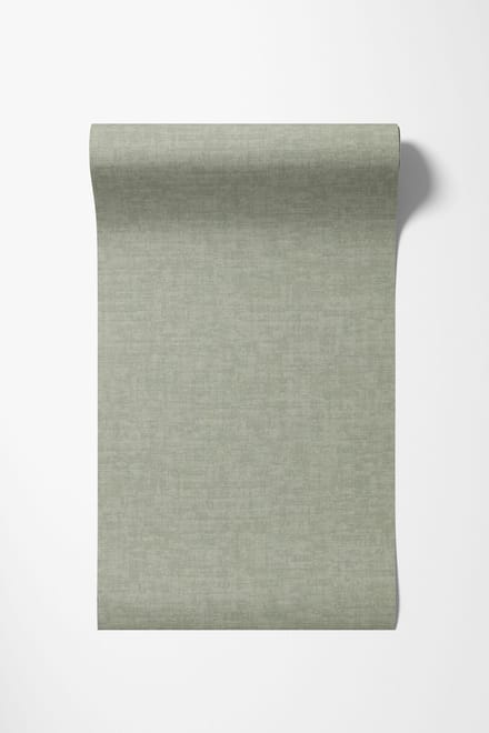 Dutch Wallcoverings - Vliesbehang - Linen & Textures - uni groen - VT10014