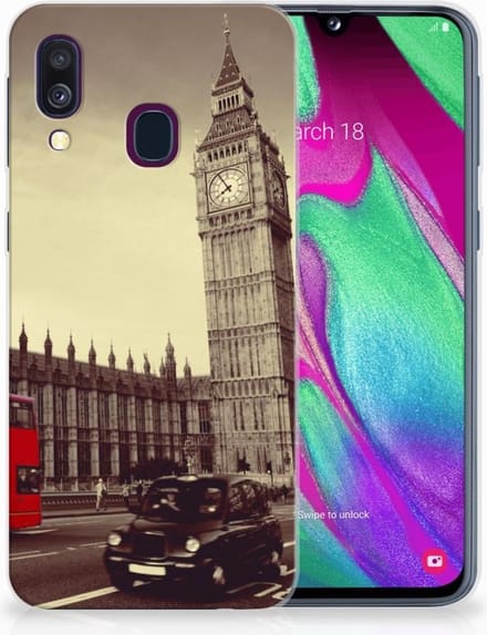 Samsung Galaxy A40 Siliconen Back Cover Londen