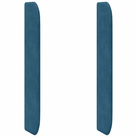 vidaXL - Hoofdbord - oor - Blauw - 80 - x - 16 - x - 4 - cm - Fluweel