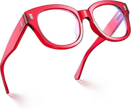 Veerscharnier Bril - Blauw Licht Bril - Computerwerk - TR90 Materiaal - 51MM - Rood