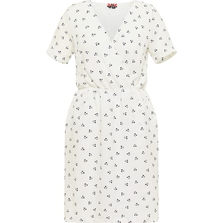 Mymo Jurk met kersenprint Nolie Dames wolwit