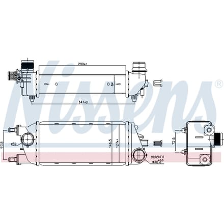 Intercooler NISSENS 96267