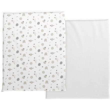 Chicco Next2Me Forever katoen hoeslakens 2-pack Confetti unisex