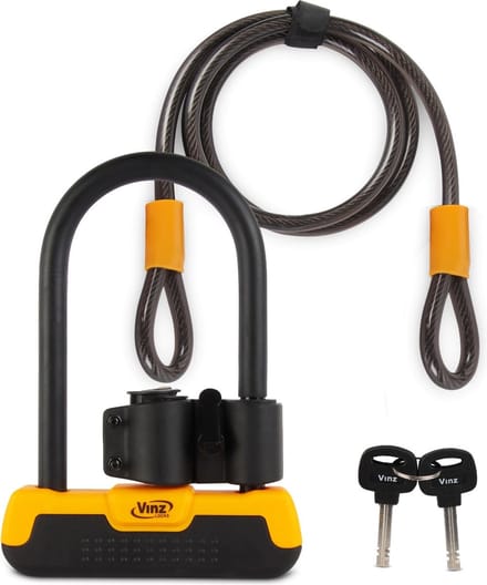 VINZ Maipo Beugelslot + Kabel - 150cm
