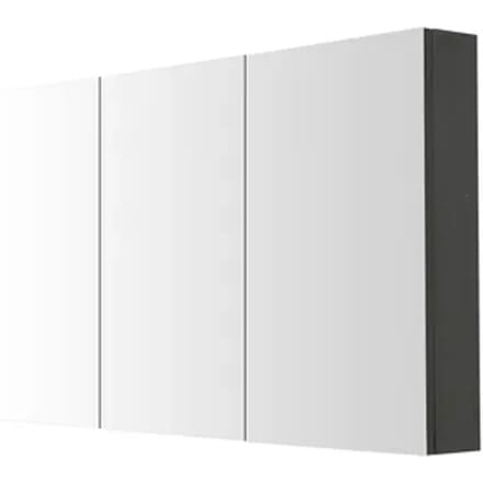 Aquazuro Spiegelkast Arezzo 120cm Donkergrijs