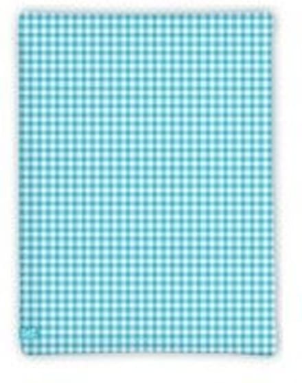 LIEF! Kinderhoeslaken Check - 40x80 cm - Licht blauw