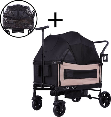 Cabino Waggie met Regenhoes Taupe