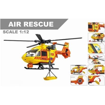 Air Rescue reddingshelicopter 39cm met lier Voertuigen