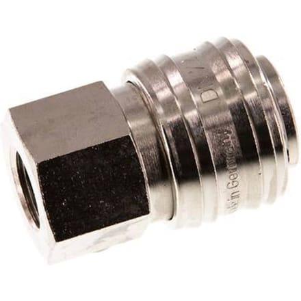 Vernikkeld Messing DN 7.2 (Euro) Luchtkoppeling Snelkoppeling G 1/4 inch Binnendraad