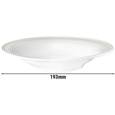 (6 stuks) SELTMANN WEIDEN Salade bord - Ø 190mm - Parelgrijs Wit / Grijs