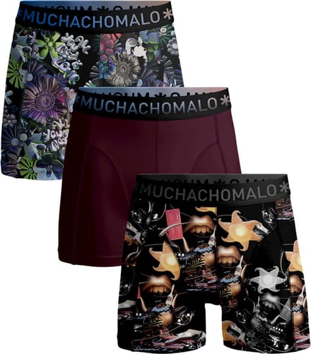 Muchachomalo Heren Boxershorts - 3 Pack - Maat S - Mannen Onderbroeken