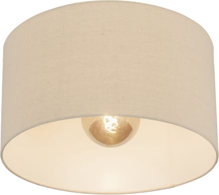 Lumidora Plafondlamp 31271 - Plafonniere - JAYDEN - E27 - Zwart - Beige - Zand - Stof - ⌀ 45 cm