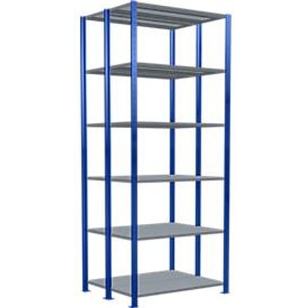SCHULTE Lagertechnik - Boutloze dubbele bodemplank type 150 - 2500x1000x2x400 mm 2x6 legborden