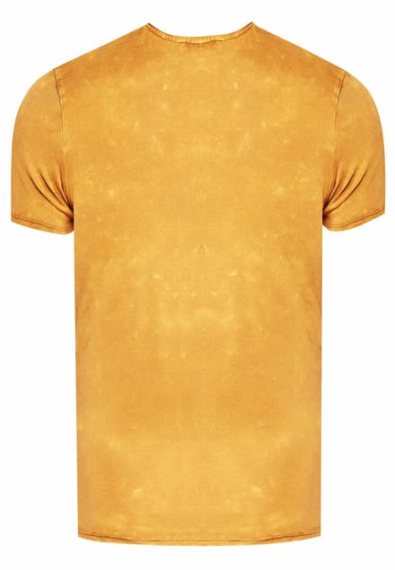 Acid washed T-shirt met prints