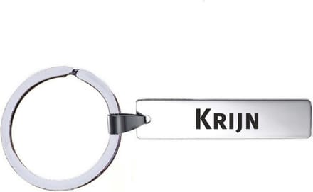 Sleutelhanger Met Naam - Krijn - RVS