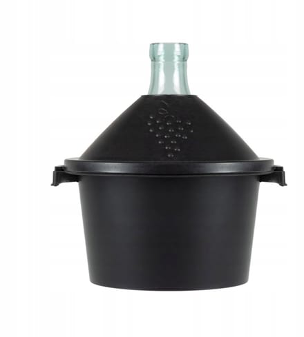 Bimberek Serie - Glazen Ballon - 5L - Complete Mand - Dik Glas