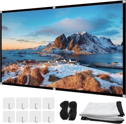 Projectorscherm - Projectiescherm - Films Kijken - Kreukvrij - 100 inch - Wit