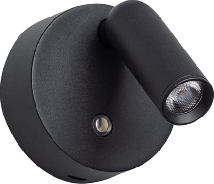ETH Wispo Wandlamp | Spot dimbaar Draadloos Zwart