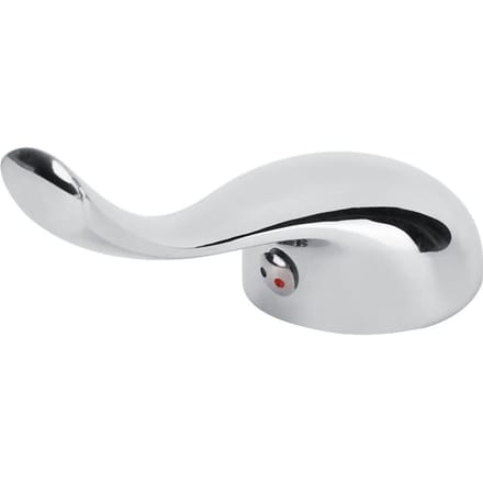 Badkamer Zinklegering Warm Koud Water Kraan Kraan Handvat Vervanging voor 35mm Klepkern white