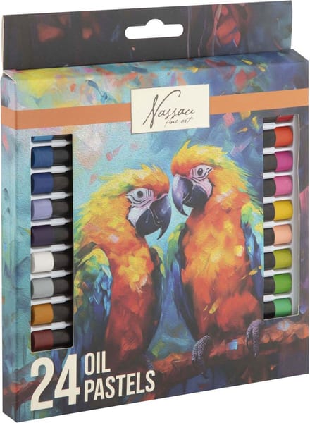 Creative Craft Group oliepastelverf set van 24 kleuren voor kinderen.
