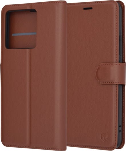 Hoesje geschikt voor Xiaomi 13T/13T Pro - Techsuit Leather Folio Book Wallet Case - Bruin
