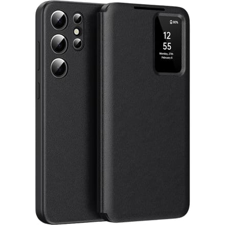 CaseBody Samsung Galaxy S25 Ultra Smart Cover Zwart