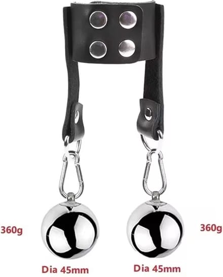 Ballencrusher met gewicht - 2x 360g – Verstelbaar - Scrotum - Crusher - BDSM