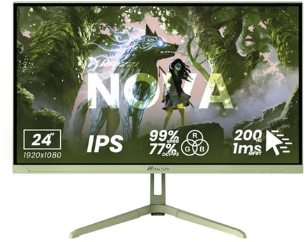 Arozzi Nova 24" Gaming Monitor - Full HD IPS - 200Hz - Bosgroen
