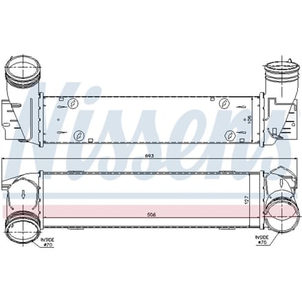 Intercooler NISSENS 96595