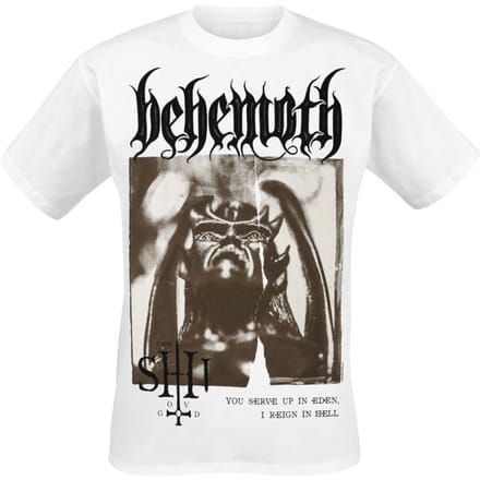 Behemoth T-shirt - The Shit ov God - Sepia Parchment V2 - S tot M - voor Mannen - wit